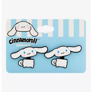 Cinnamoroll Blue White Cute Front/Back Nickel-Free Stud Earrings NEW SHIPS FAST